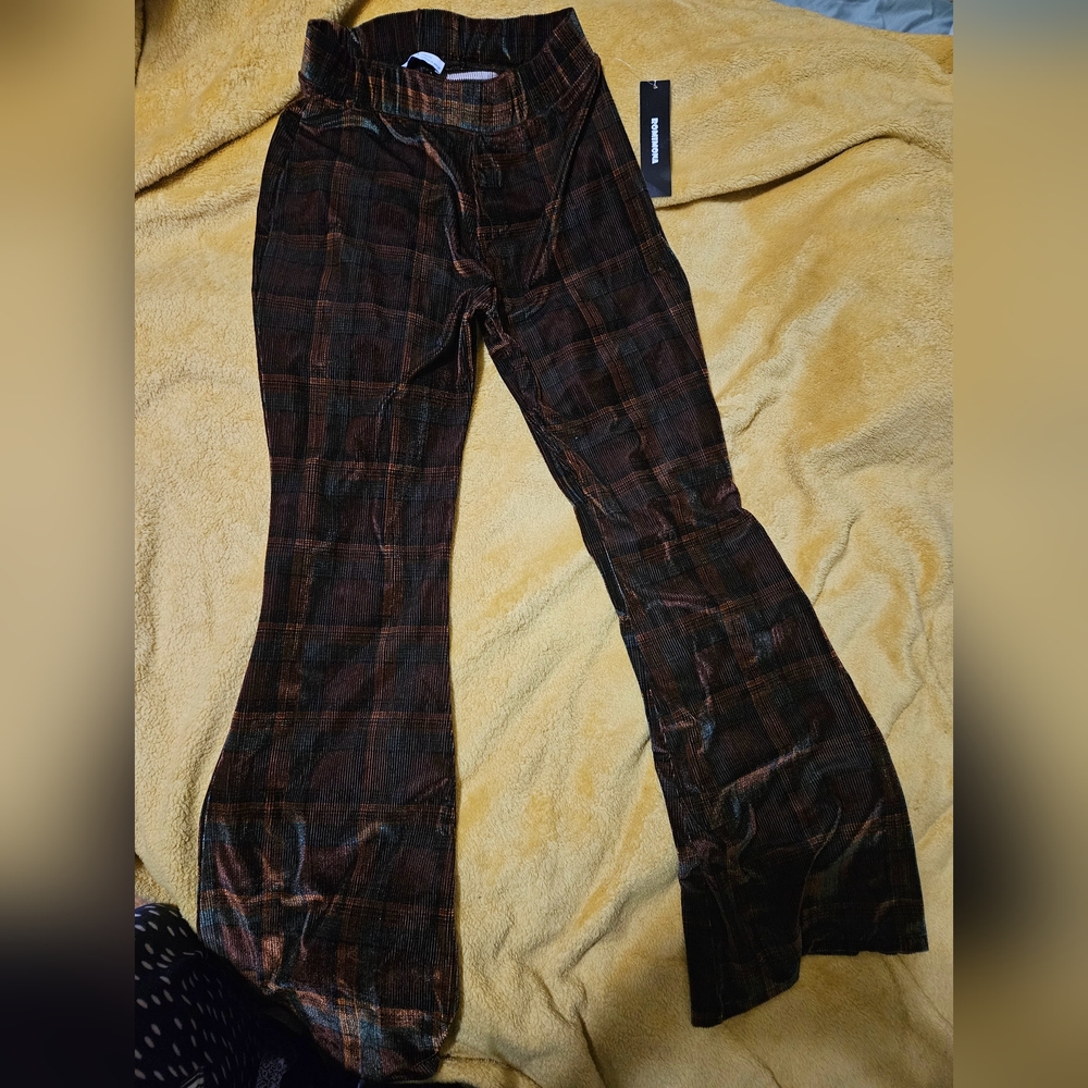 Zara velour flare pants size medium